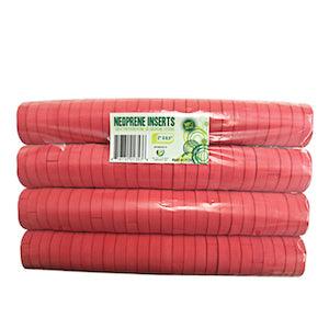 2'' Neoprene Inserts (100-pack) Red - Reefer Madness