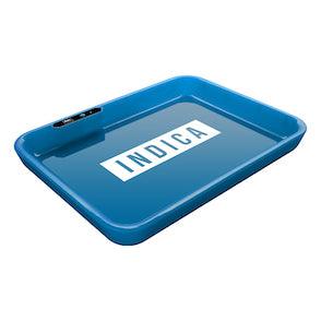 Dope Trays x Indica - Blue background white logo - Reefer Madness
