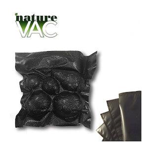 NatureVAC 11''x24'' Precut Vacuum Seal Bags All Black (50-pack) - Reefer Madness