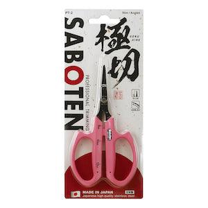 Saboten Fluorine Coated Angled Blade Trimming Scissors - Pink (PT-2) - Reefer Madness