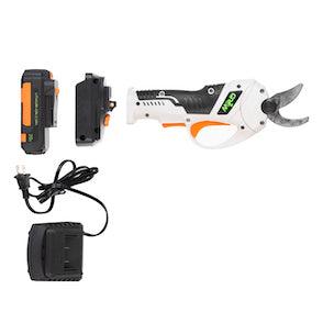 GROW1 20V DC Electronic Cordless Pruning Shears 1” Cutting Diameter w/ 2 Batteries + Charger - Reefer Madness