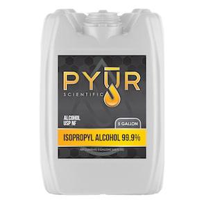 Pyur Scientific ISO Alcohol 99.9% IPA (5 Gallon) - Drop Ship