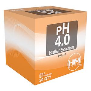 HM Digital pH 4.0 buffer solution - 20 packets of 20 ml