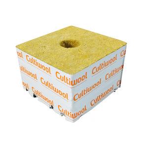 Cultiwool 6" x 6" x 4" Block w/ Optidrain (64 Blocks/Case) - Cultilene