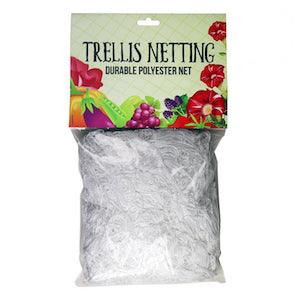 5'x15' Trellis Netting White 6" Squares
