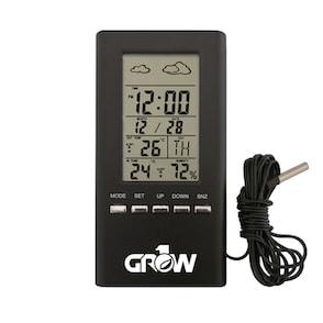 GROW1 Indoor & Outdoor Temperature And Humidity Hygrometer w/ Probe - Reefer Madness