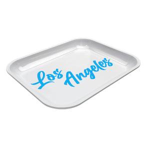 Large Dope Trays x Los Angeles - white background blue logo - Reefer Madness