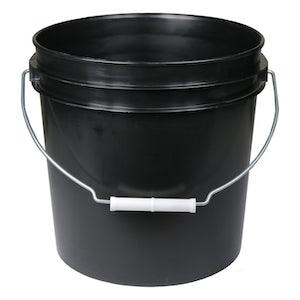 2 Gallon Black Bucket w/ Handle