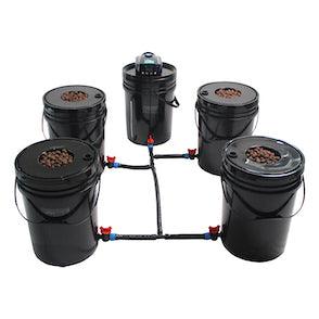 Grow1 Deep Water Culture (DWC) 4 Bucket + Reservoir Complete Kit - Reefer Madness