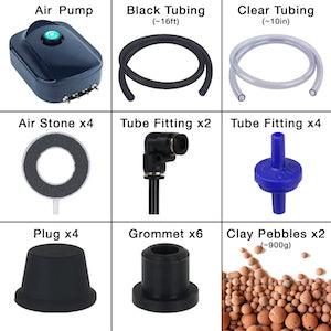 Grow1 Deep Water Culture (DWC) 4 Bucket + Reservoir Complete Kit - Reefer Madness