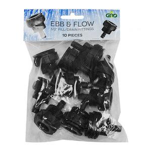 1/2'' Fill/Drain Fitting Ebb & Flow (10pcs/pck)