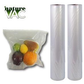 NatureVAC Vacuum Seal Bags 11in. x 19.5ft. All Clear (2 Rolls) - Reefer Madness