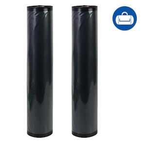 NatureVAC 15''x19.5' Vacuum Seal Bags Black/Clear (2 Rolls)